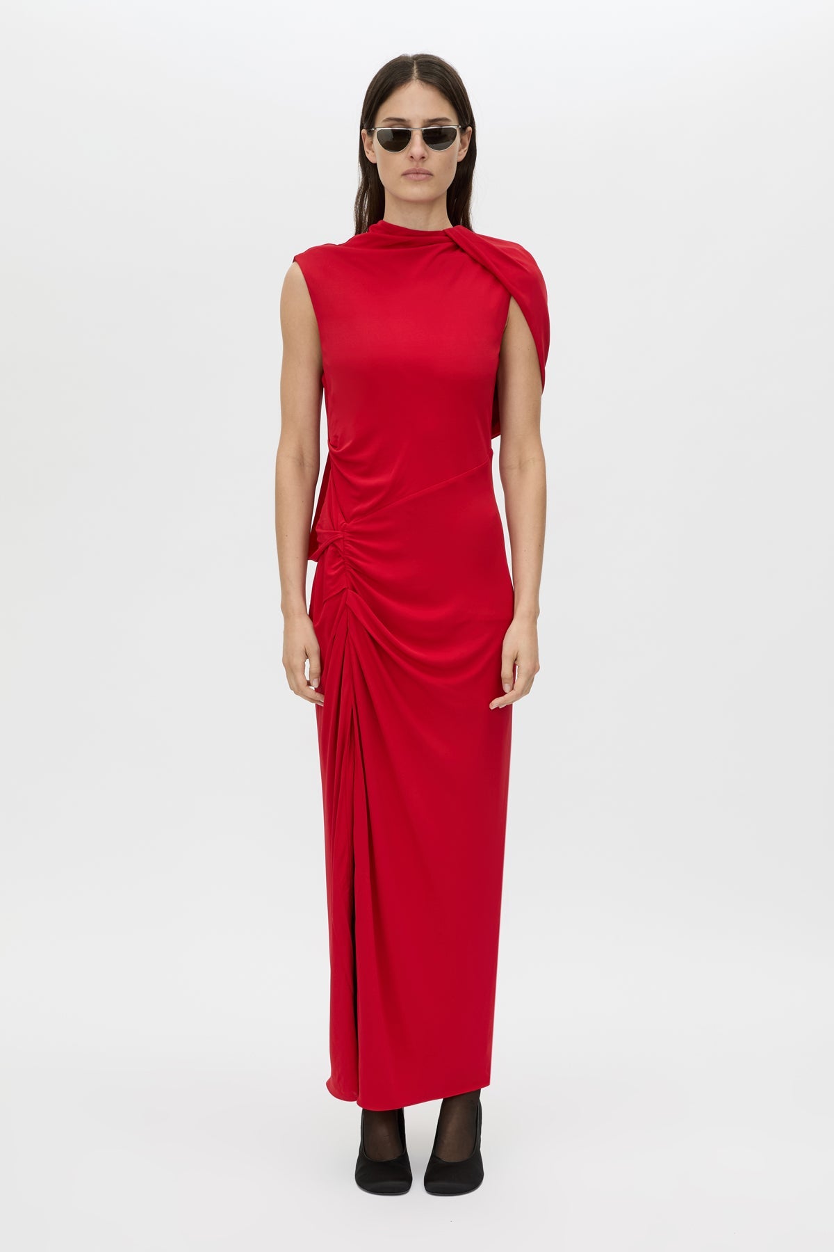 Paloma Draped Sleeve Dress