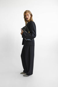 Tala Fitted Collarless Blazer