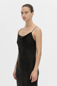Allegro Satin Bias Midi Dress