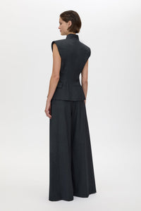 Ascent Wide Leg Side Pleat Pant