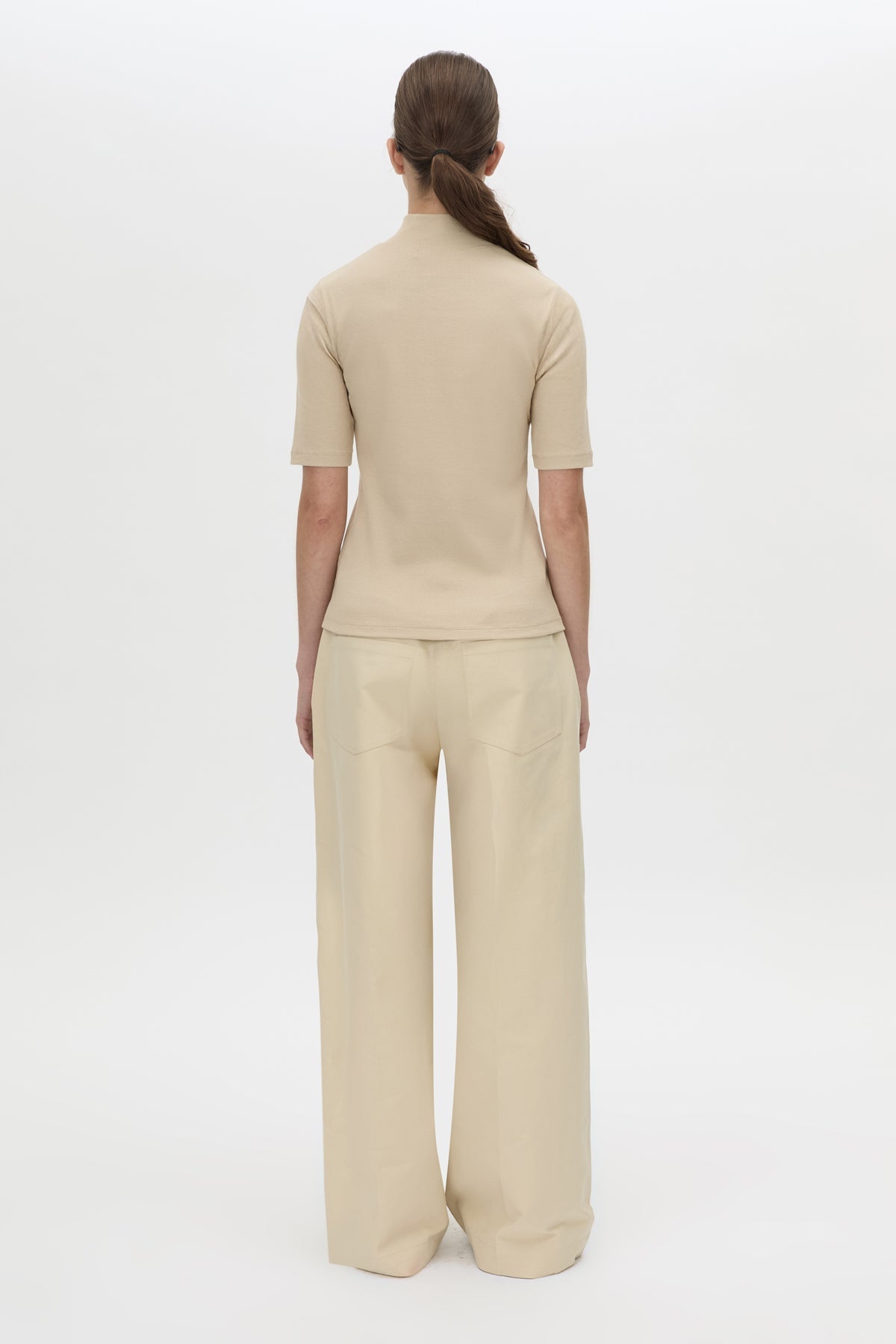 Aubrey Elbow Sleeve Rib Top
