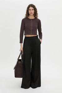 Aubrey Long Sleeve Rib Top