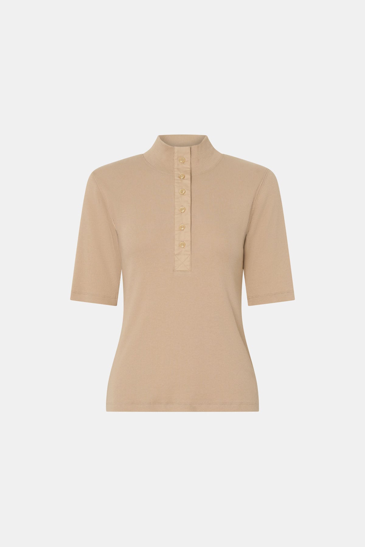 Aubrey Elbow Sleeve Rib Top