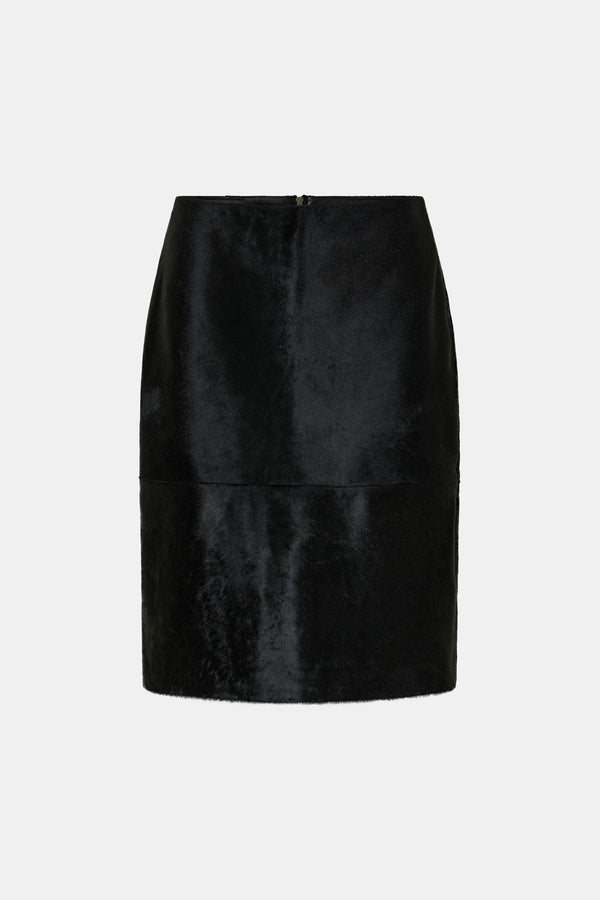 Contour Leather Skirt