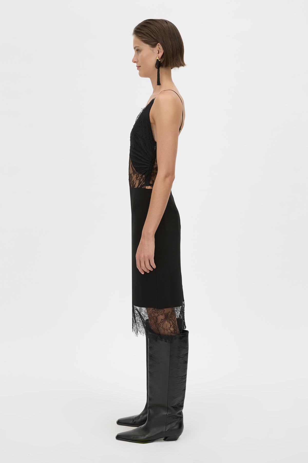 Cora V Neck Lace Bodysuit