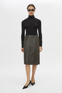 Dawn Leather Skirt