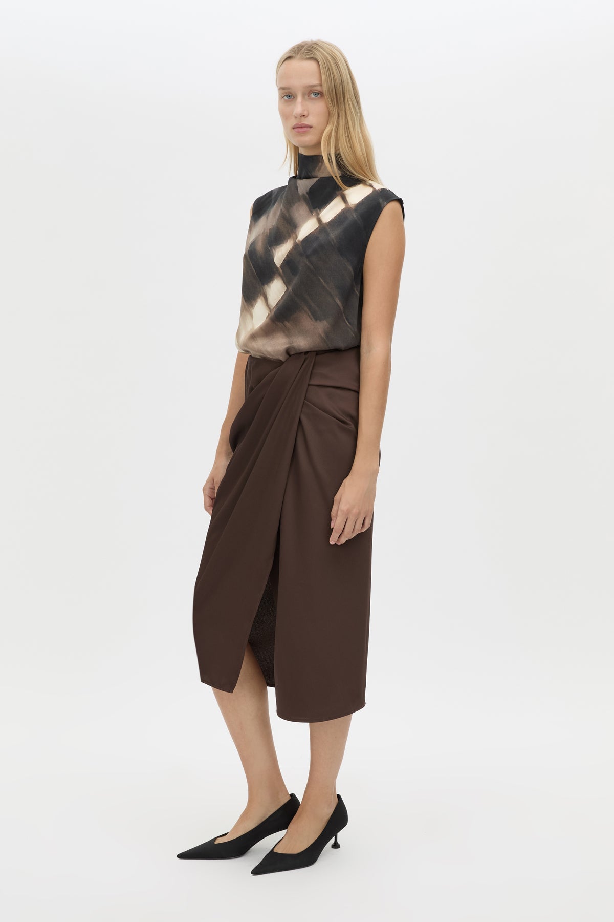 Elowyn Wrap Midi Skirt