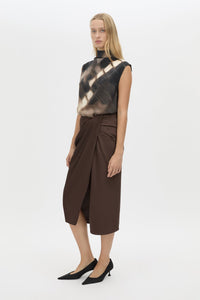 Elowyn Wrap Midi Skirt