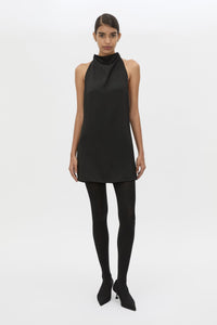 Front view CAMILLA AND MARC Evara Fringe Mini Dress styled without fringing.