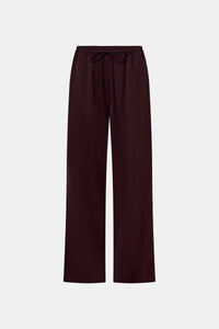 Ghost view CAMILLA AND MARC Ground Satin Pant in Black with relaxed fit.