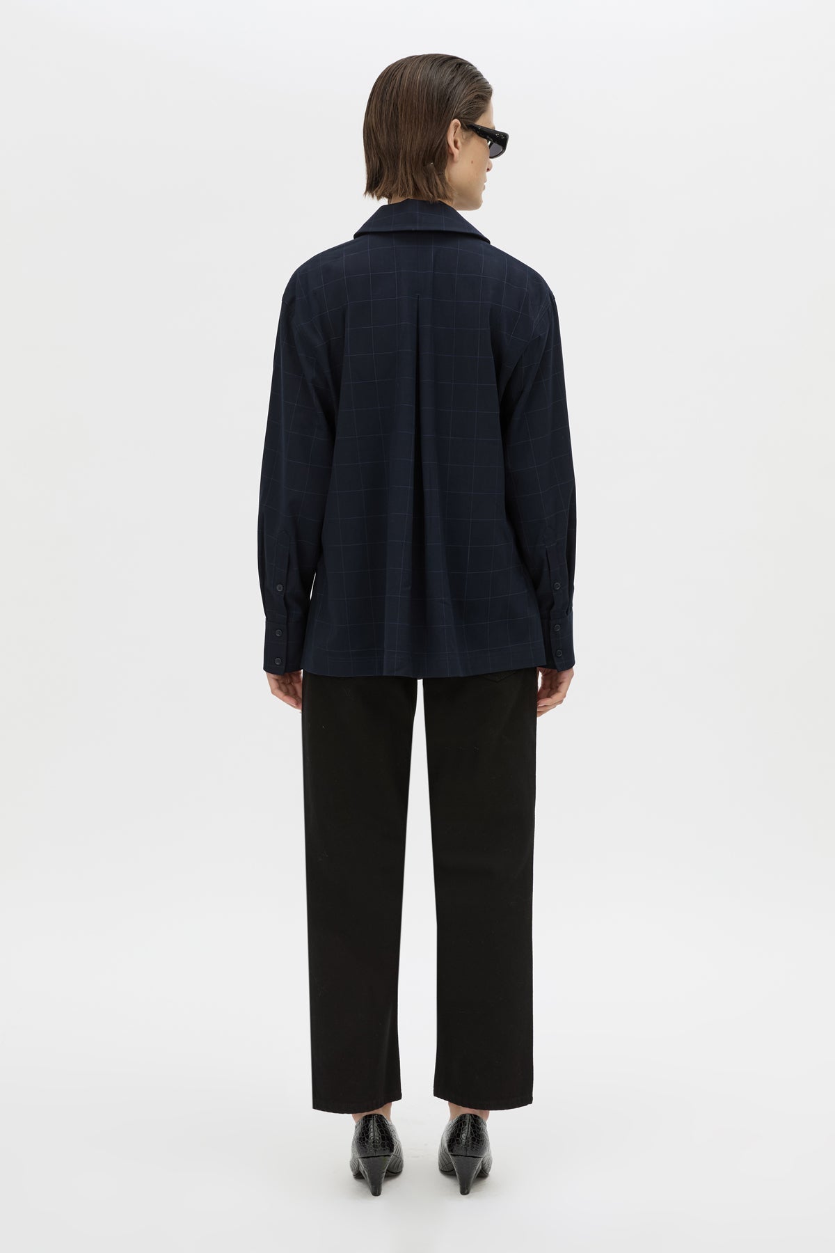 Lourdes Check Half Placket Shirt