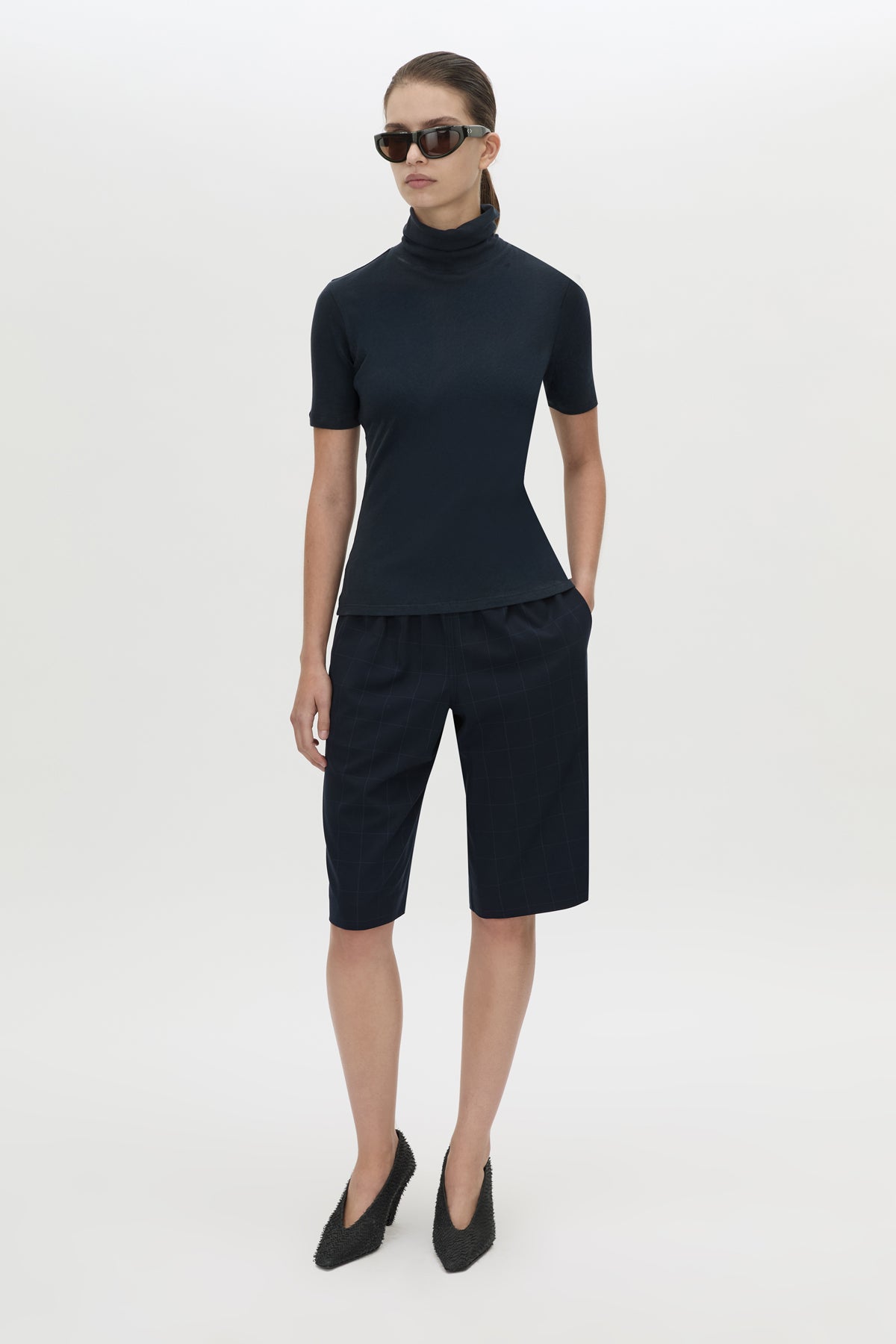 Lourdes Check Soft Short