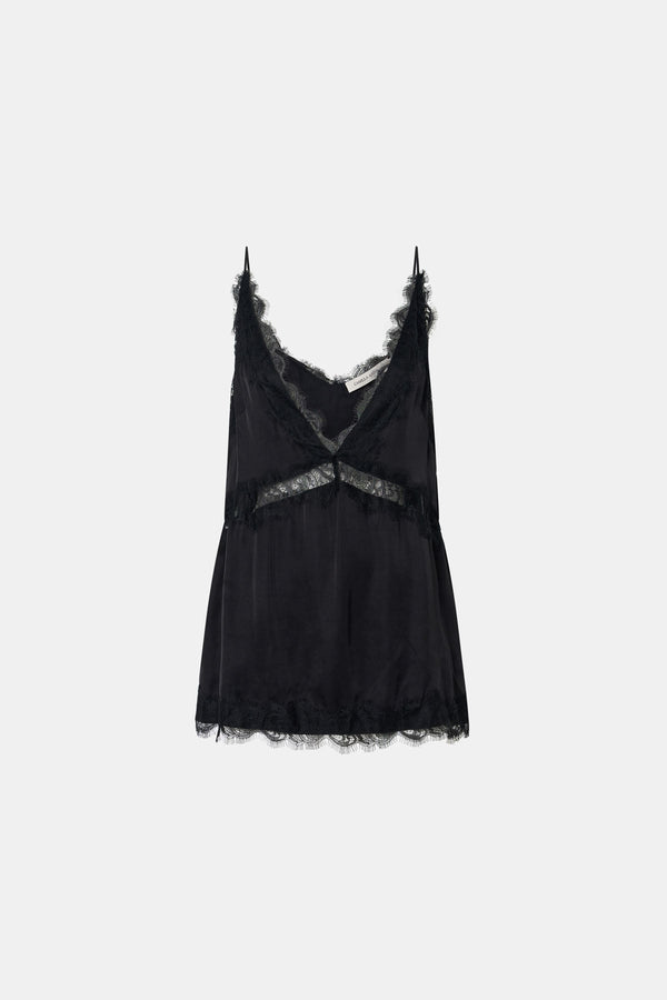 Mirage Lace Trim Top