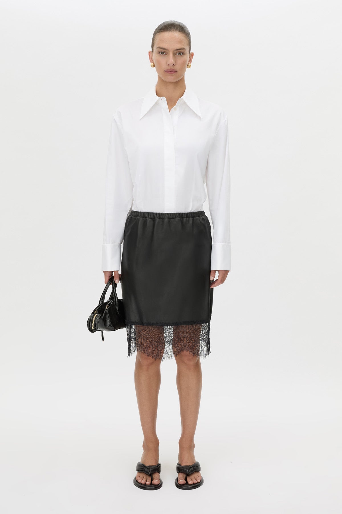 Nes Leather Skirt