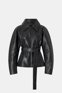 Oreno Croc Belted Jacket