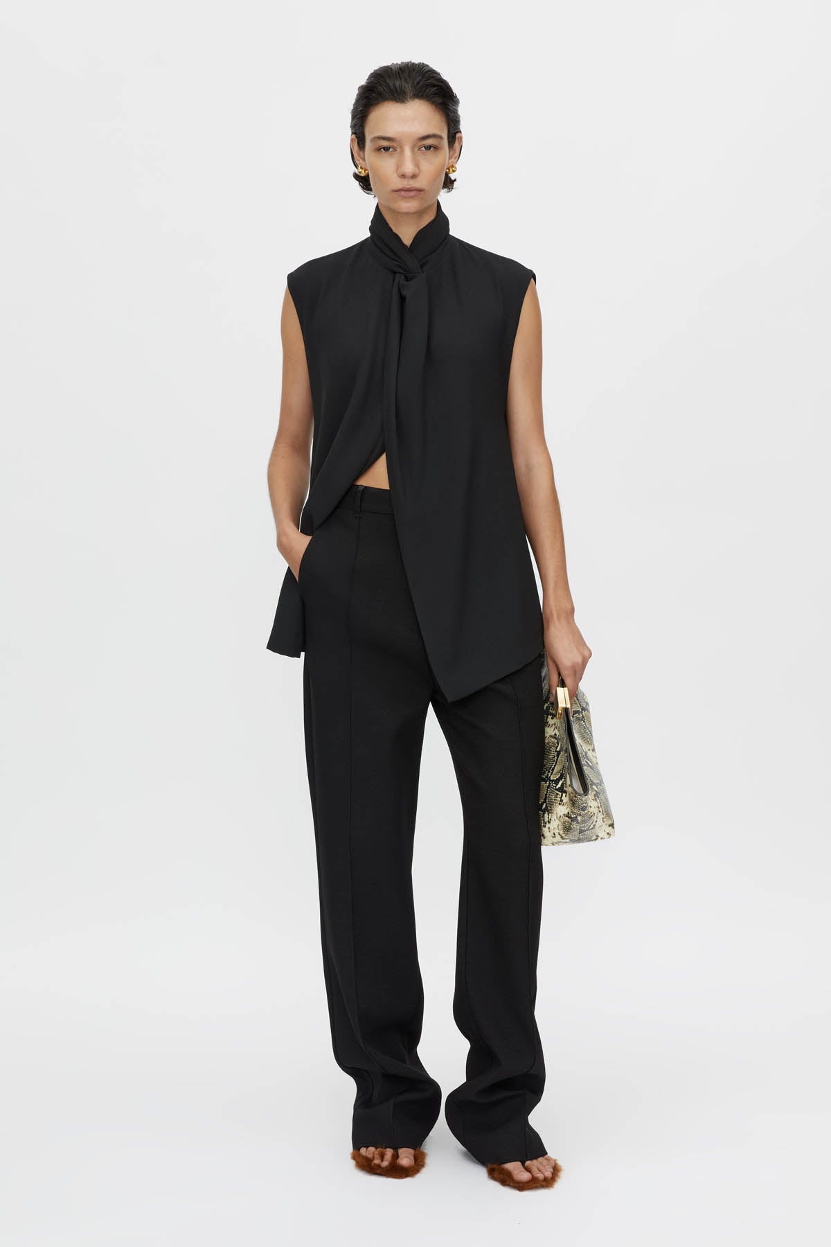 Oriole Twist Neck Top