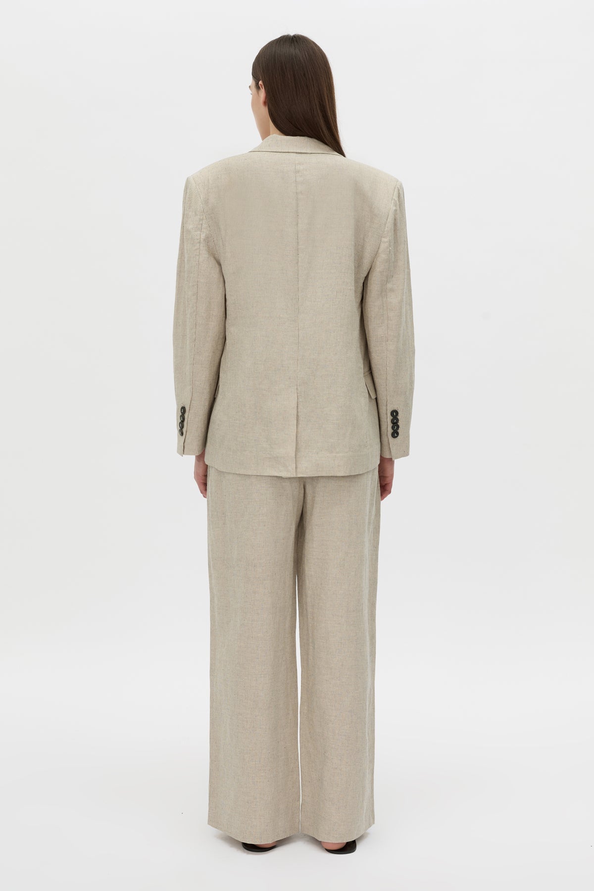 Phostre Linen Relaxed Blazer