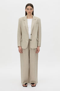 Phostre Linen Relaxed Blazer