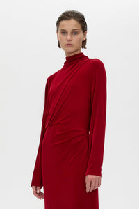Ravine Draped Sleeve Dress