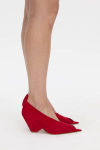 Rhys Suede Peep Toe Pump