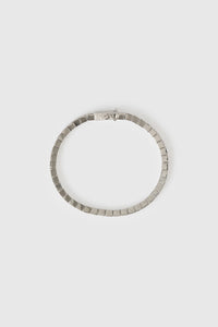 Top ghost view CAMILLA AND MARC Sloane Bracelet in Silver finished with rhodium plating.