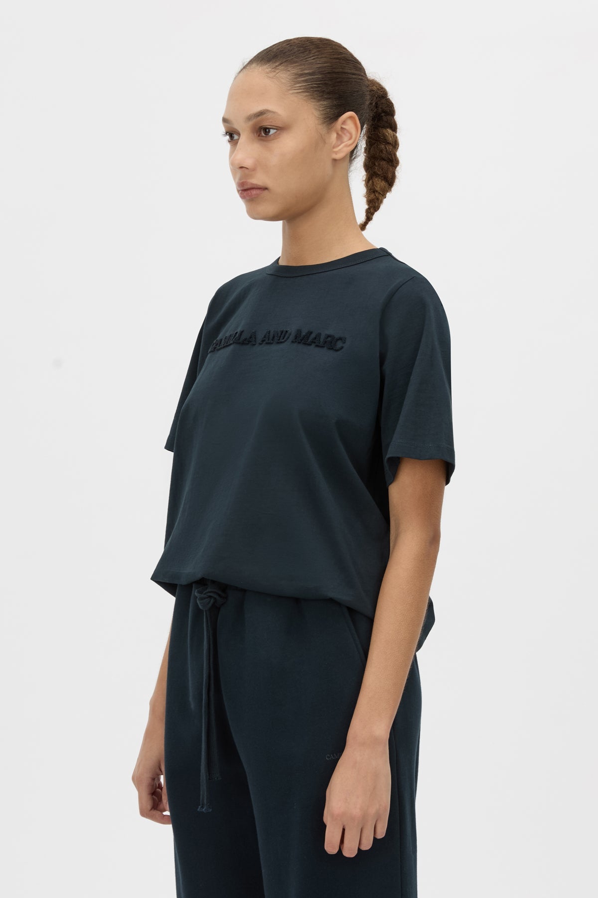 Tia Flocking Logo Tee