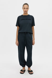 Tia Flocking Logo Tee