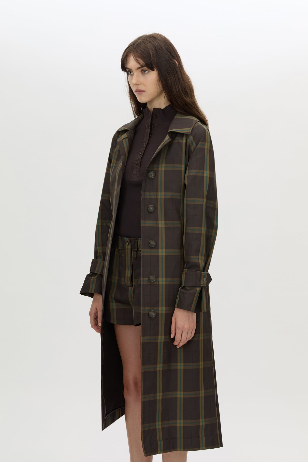 Winton Check Trench Coat