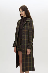 Winton Check Trench Coat