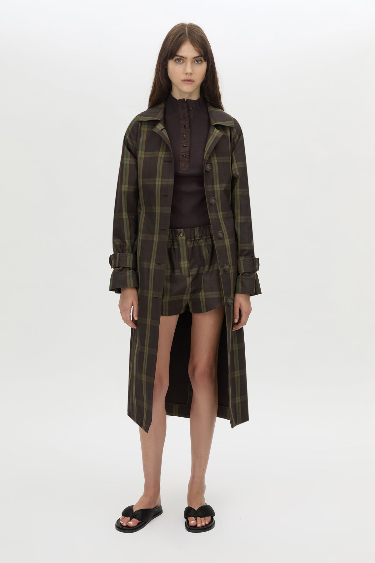 Winton Check Trench Coat