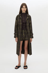 Winton Check Trench Coat