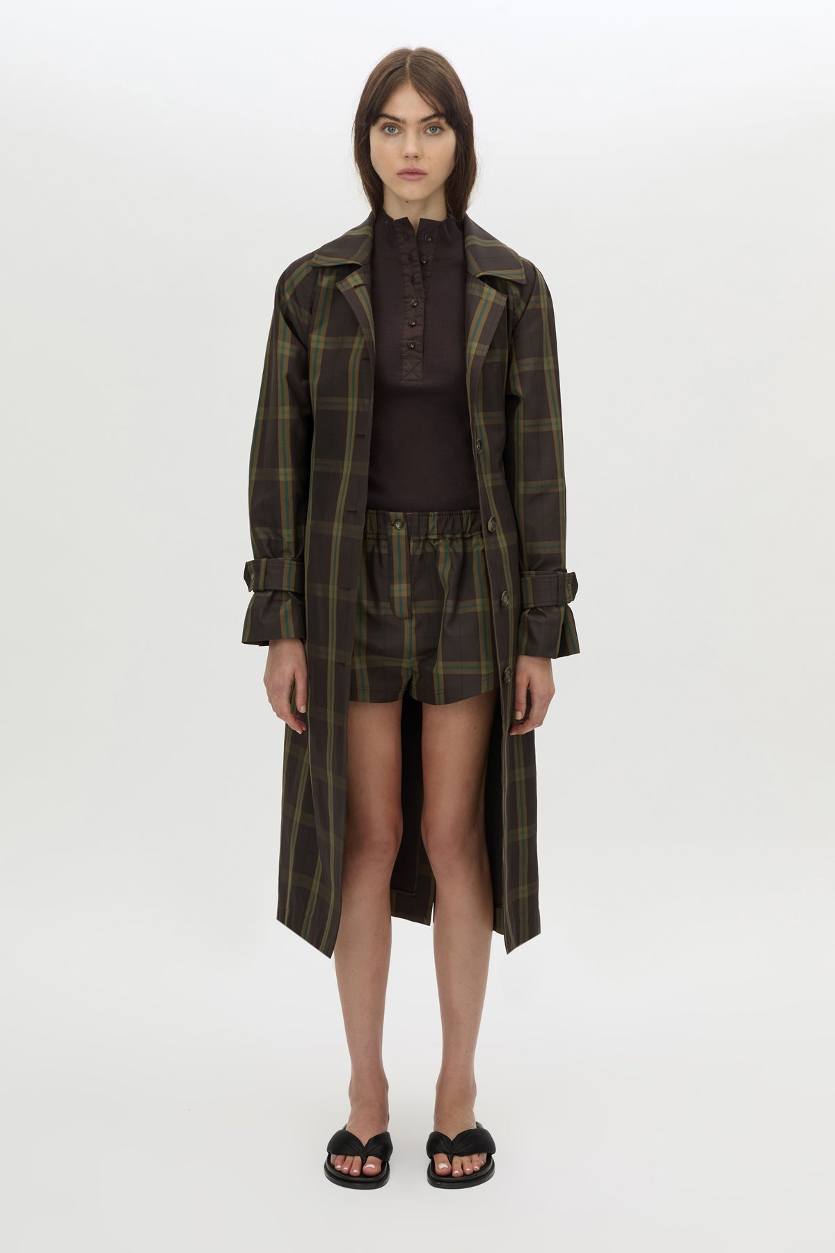 Winton Check Trench Coat