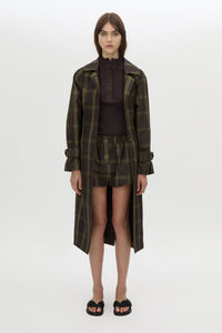 Winton Check Trench Coat