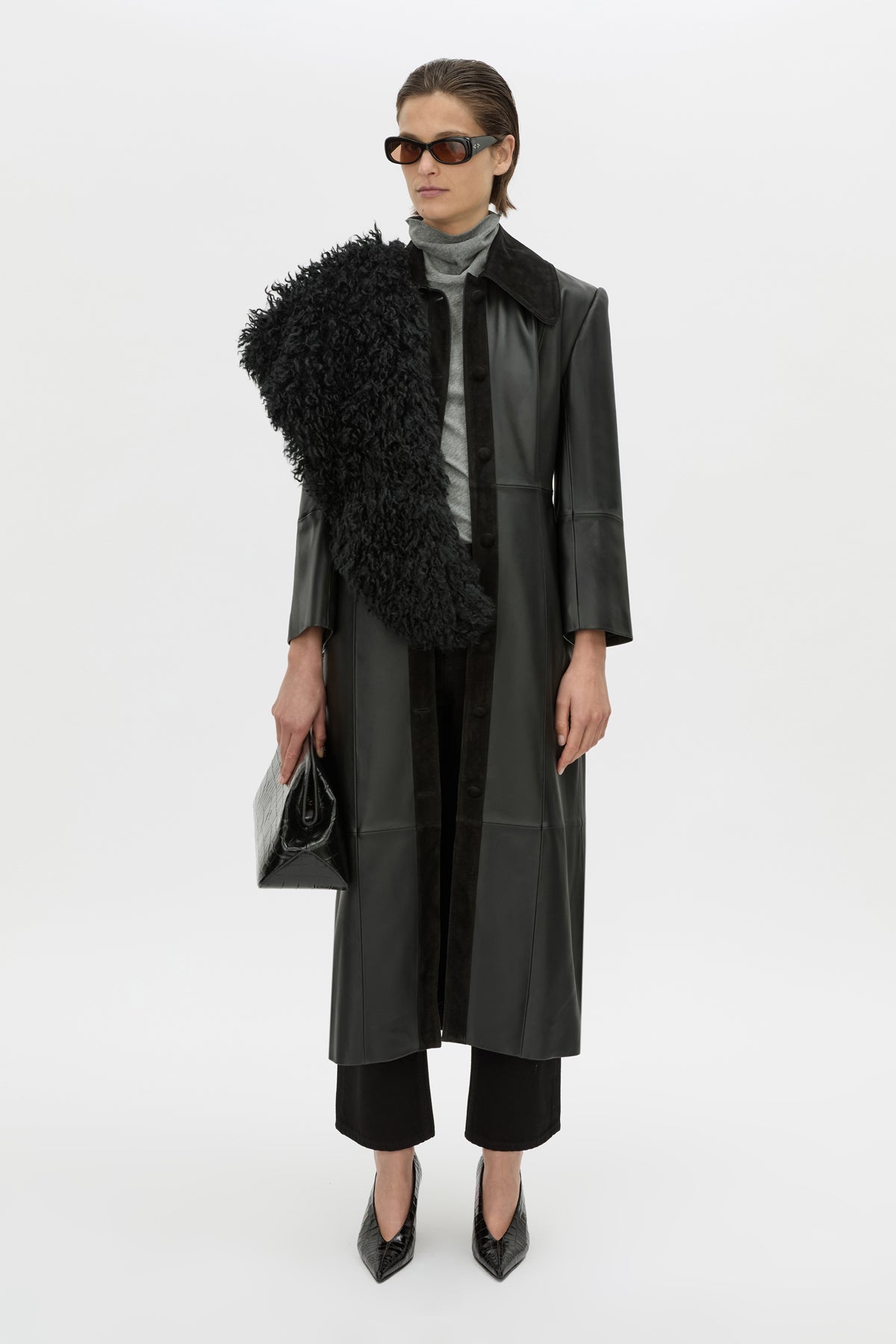 Yaz Leather Coat