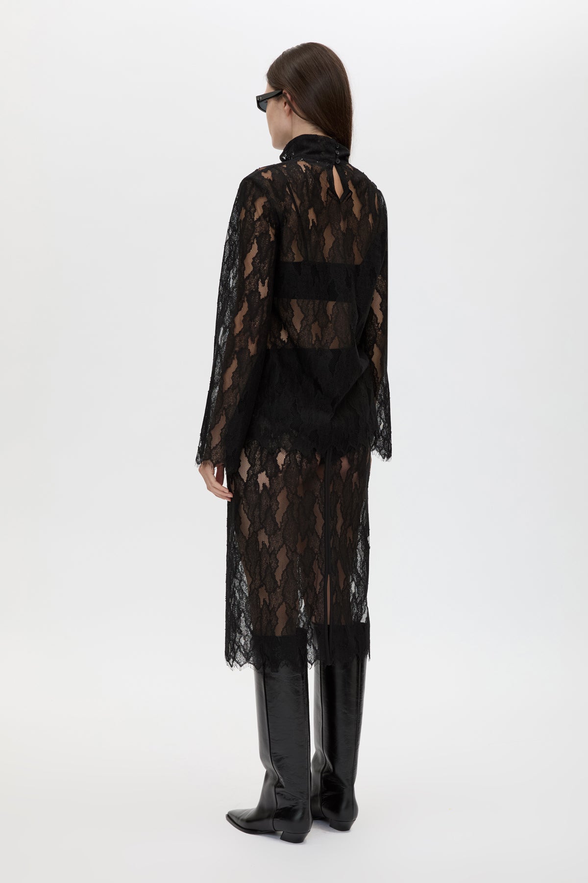 Zemira Lace Midi Skirt