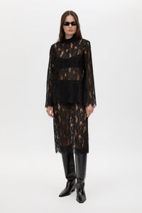 Zemira Lace Midi Skirt