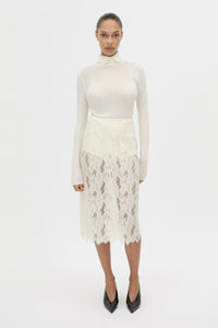 Zemira Lace Midi Skirt
