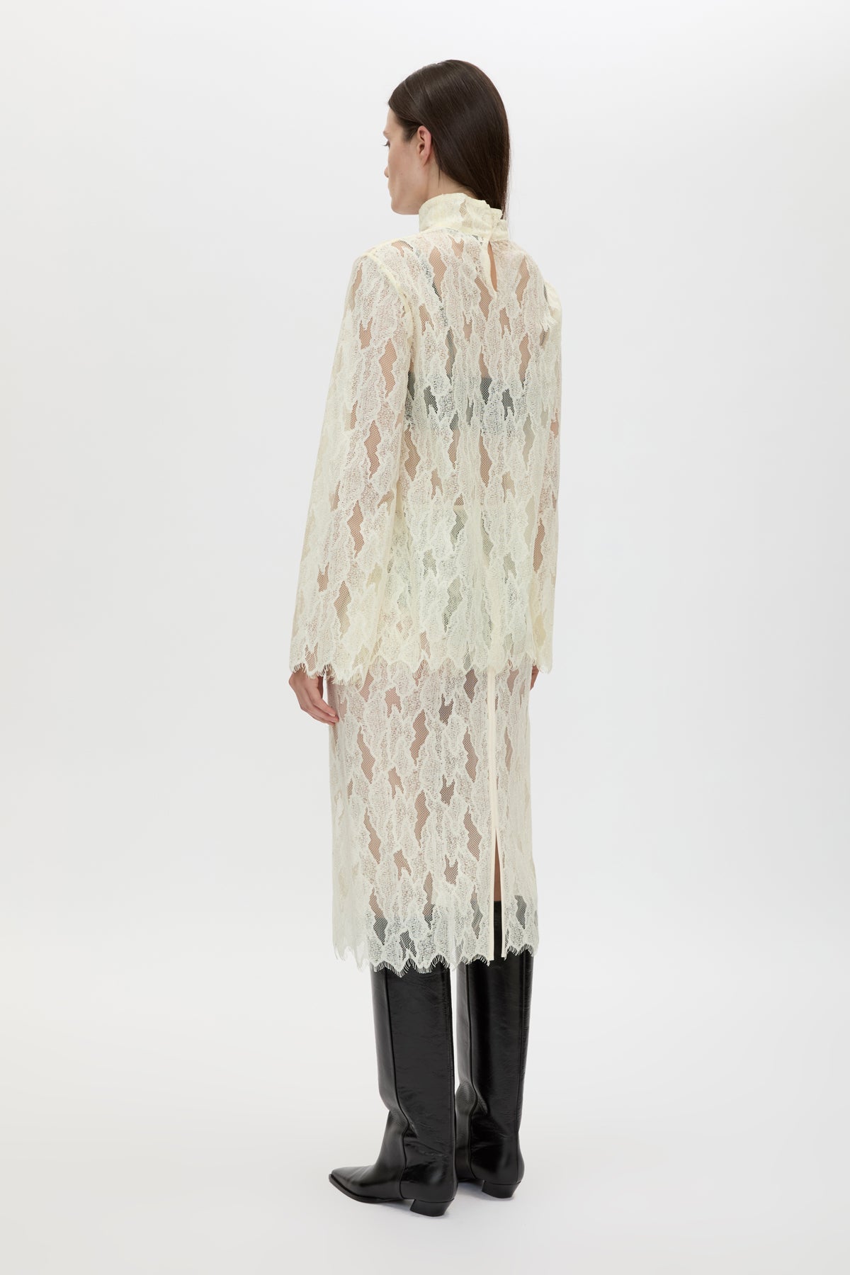 Zemira Long Sleeve Lace Top