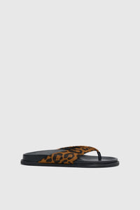 Zita Leopard Pony Sandal