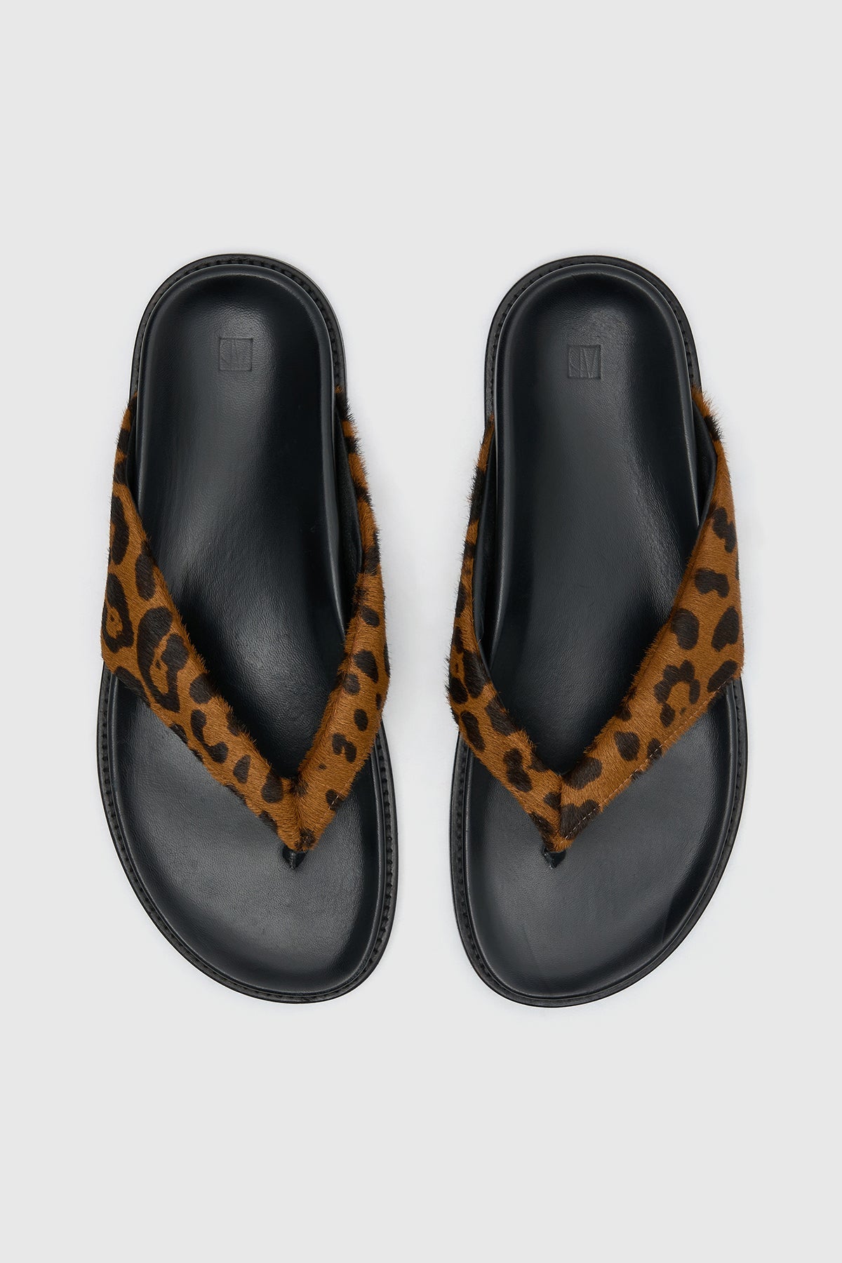 Zita Leopard Pony Sandal