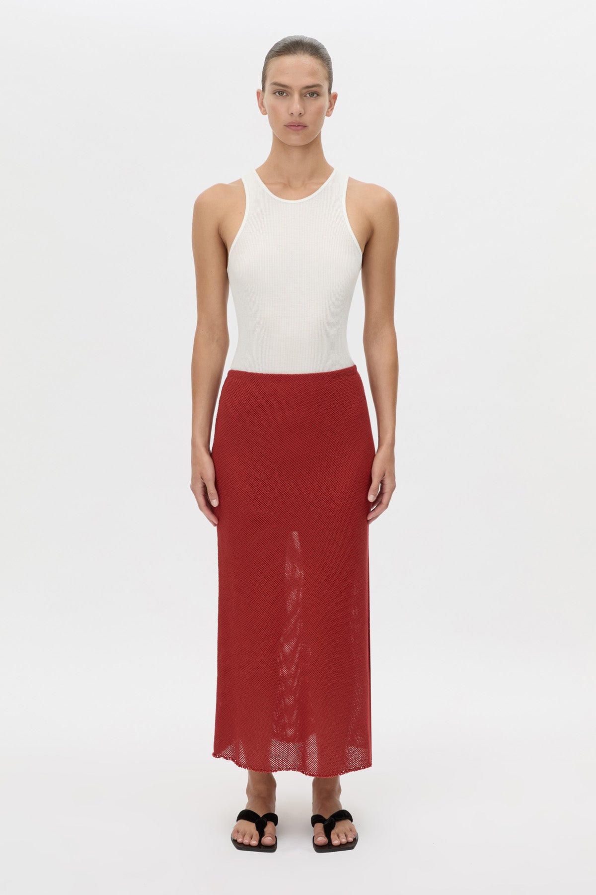 Viele Textured Bias Skirt