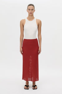 Viele Textured Bias Skirt