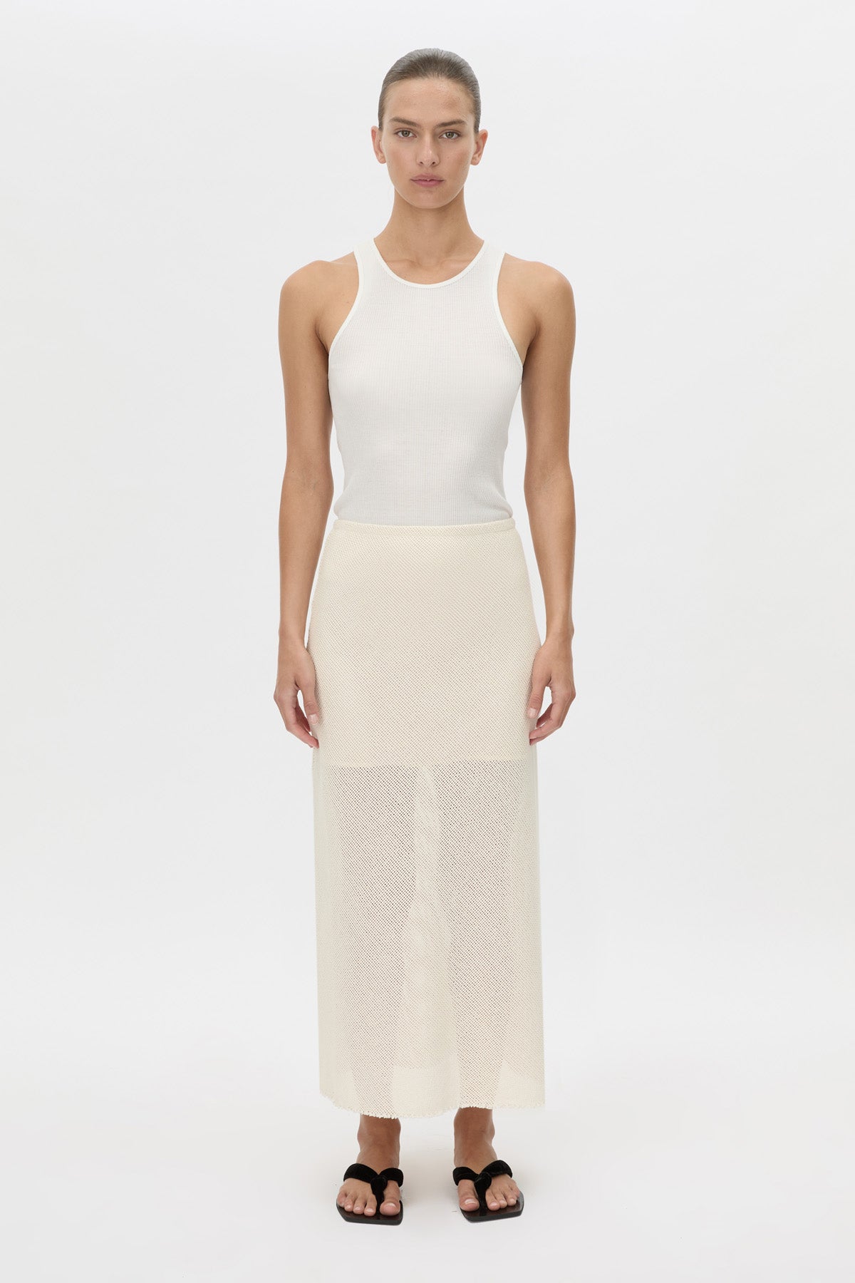 Viele Textured Bias Skirt