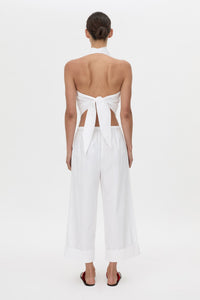 Onesto Cowl Neck Backless Top