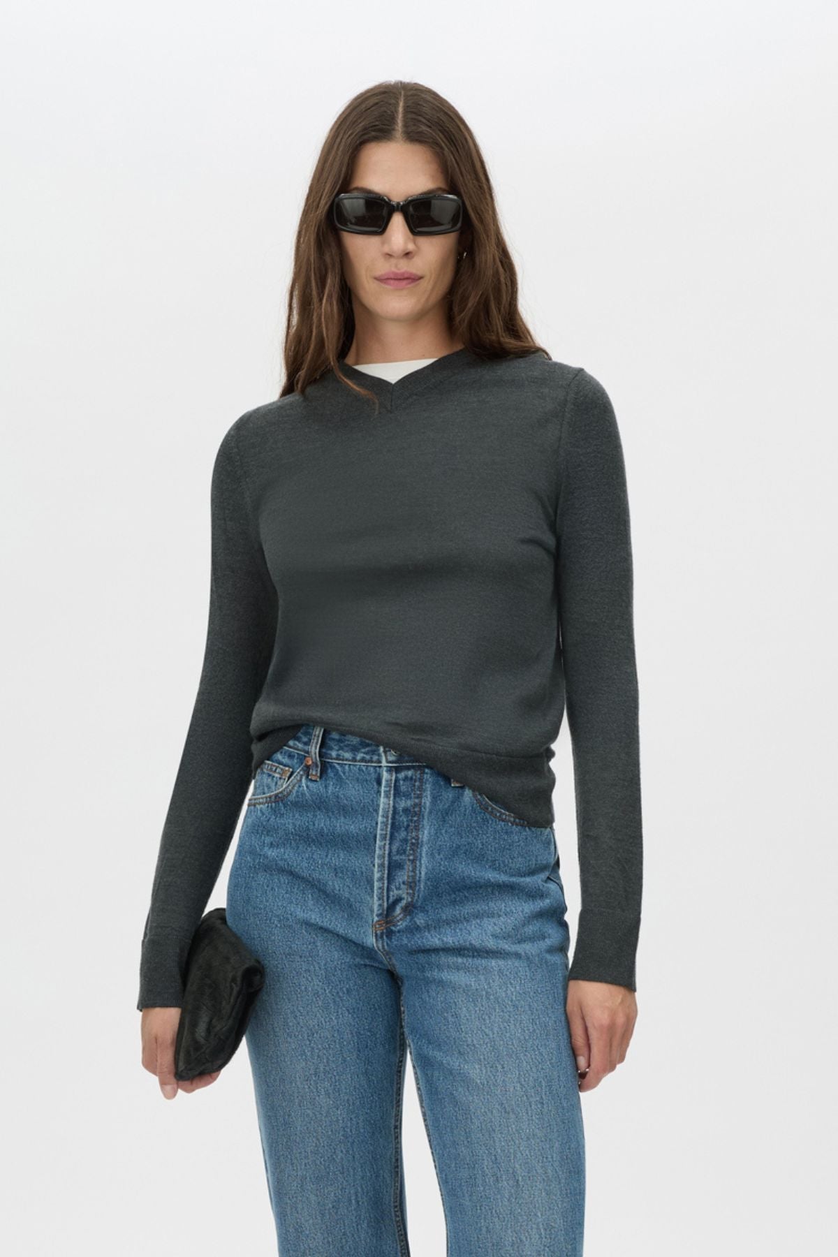 Leona Knit V Neck Sweater