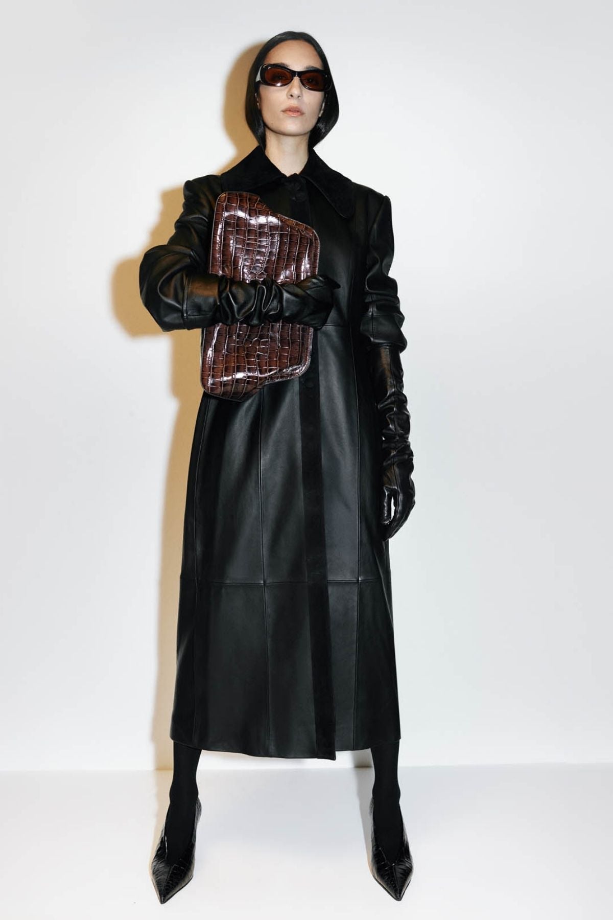 Yaz Leather Coat