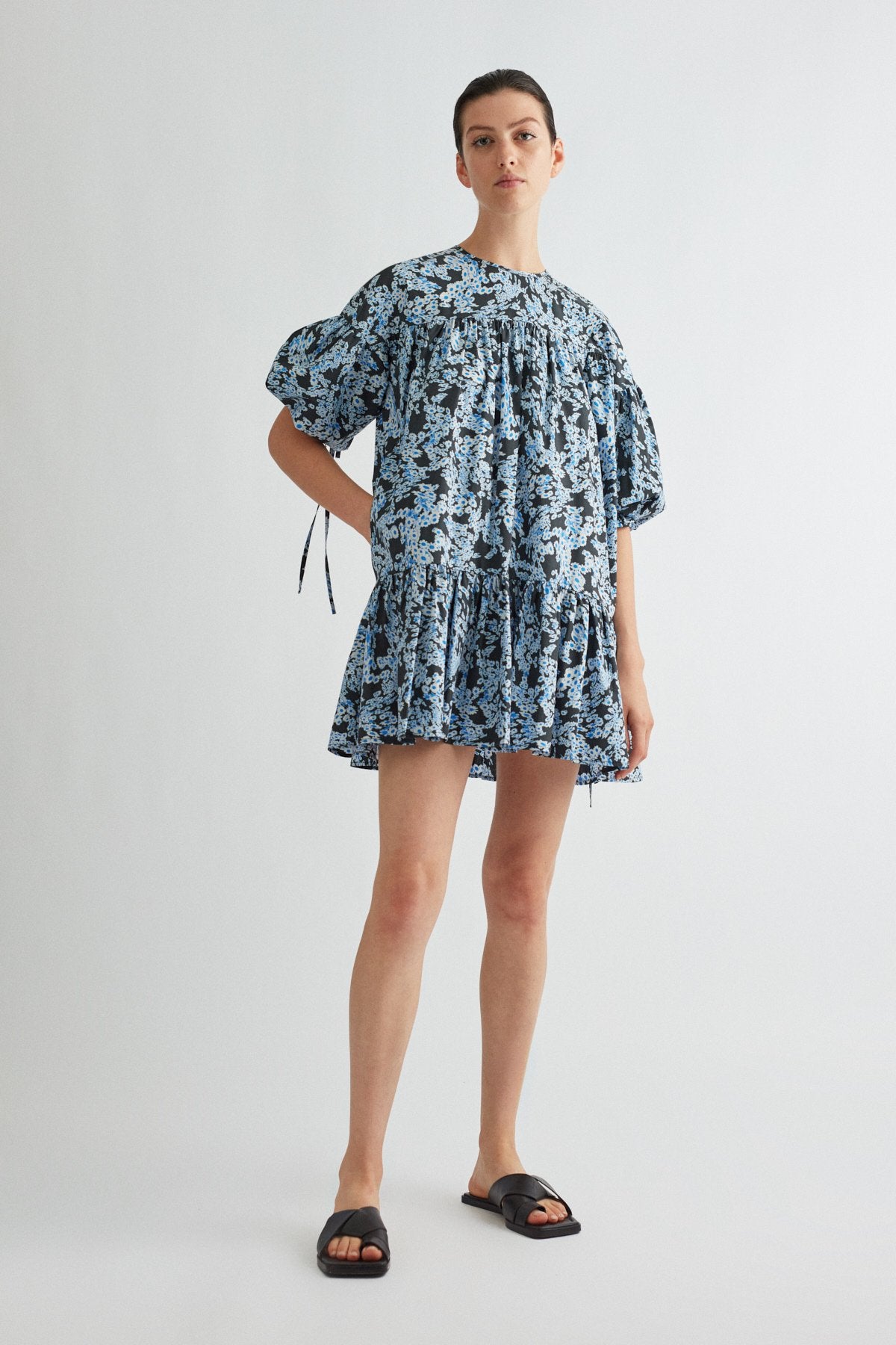 Anjelica Print Mini Dress in Blue CAMILLA AND MARC | C&M – CAMILLA AND MARC 
